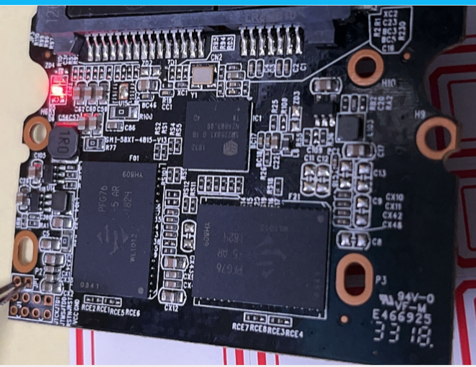 某固态硬盘2258XT主控ID：2CA40832A100 数据恢复成功